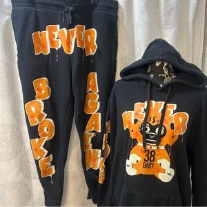 NBA Youngboy Never Broke Again XL Sweatshirt  XXL Pants Hoodie Sweatsuit